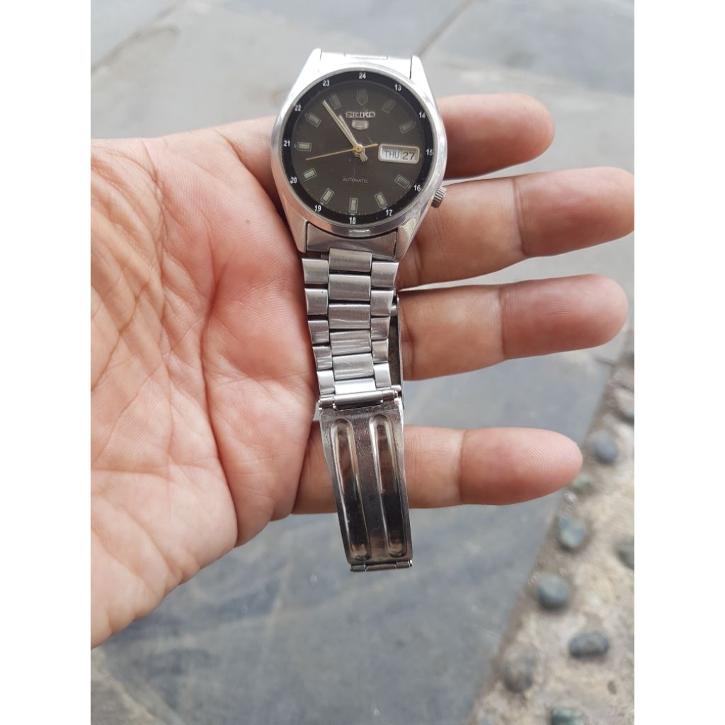 jam tangan seiko 5 automatic normal second.