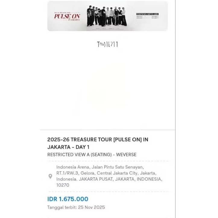 TIKET KONSER TREASURE