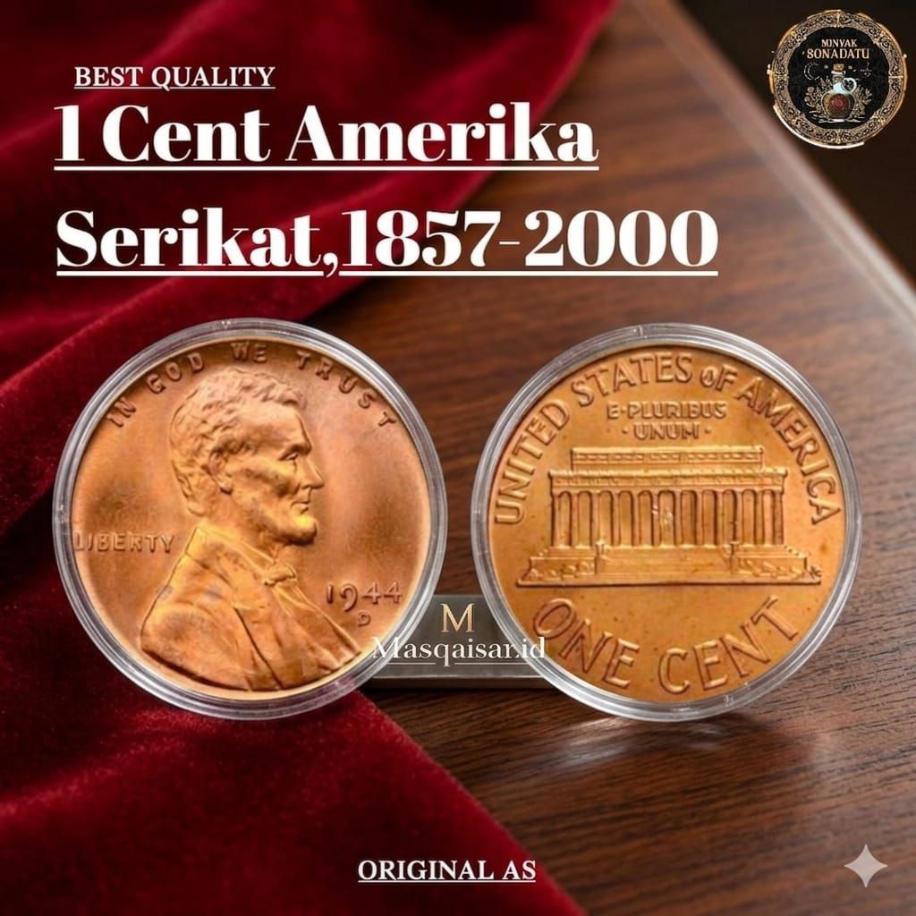Koin Liberty AS 1cent  Koleksi Koin 1Cent Liberty Amerika Serikat Best Quality Gress Asli