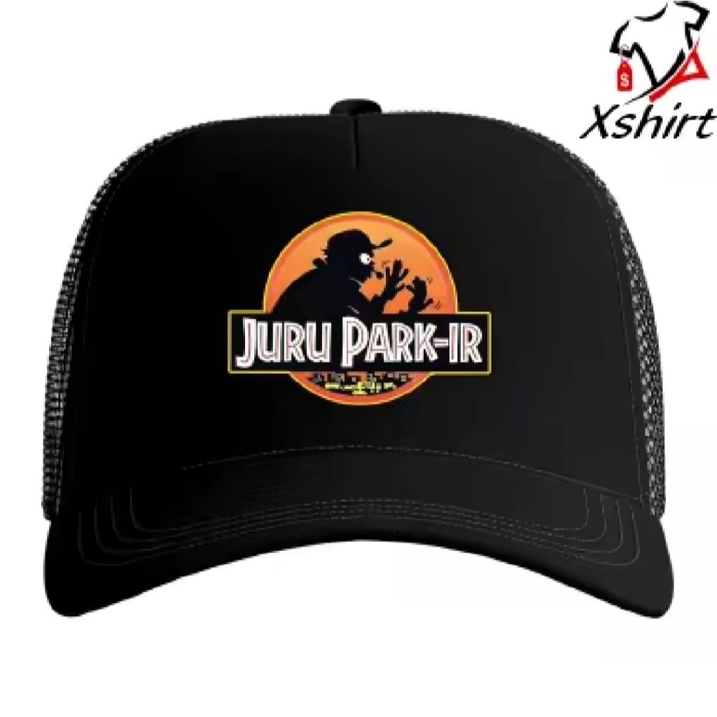 TOPI TRUCKER JURU PARKIR MOTIF JURASSIC PARK