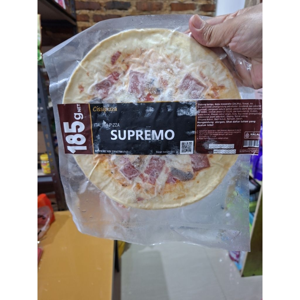 Cissipizza Italian Pizza Supremo 185 Gram.