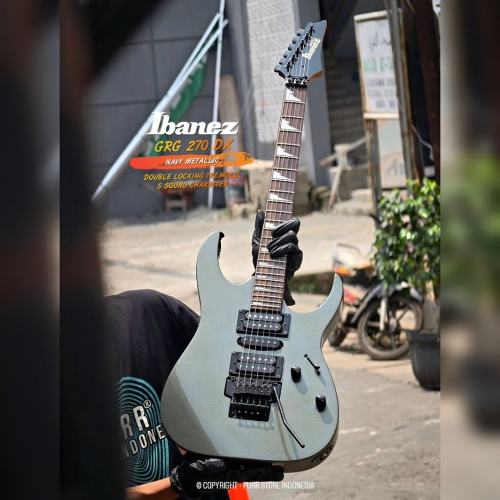 GITAR ELEKTRIK IBANEZ GRG 270 DX - NAVY METALLIC, 100% ORIGINAL