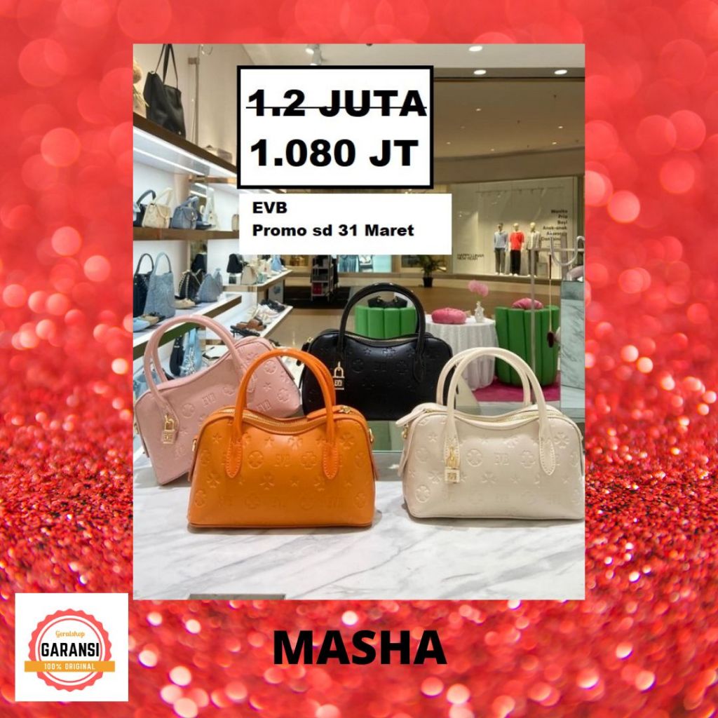 EVB tas wanita terbaru MASHA Top Handle Bag ORIGINAL