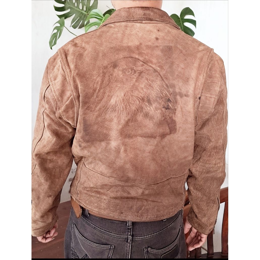 vintage ramones leather jacket not avirex schott vanson rbc