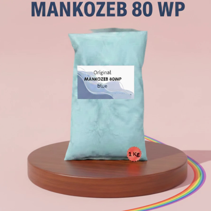 PUPUK PLUS MANKOZEB BLUE 500 GRAM 80wp/ MANKOZEB BIRU BAHAN AKTIF MANKOZEB, SILIKA, CALSIUM CARBONAT