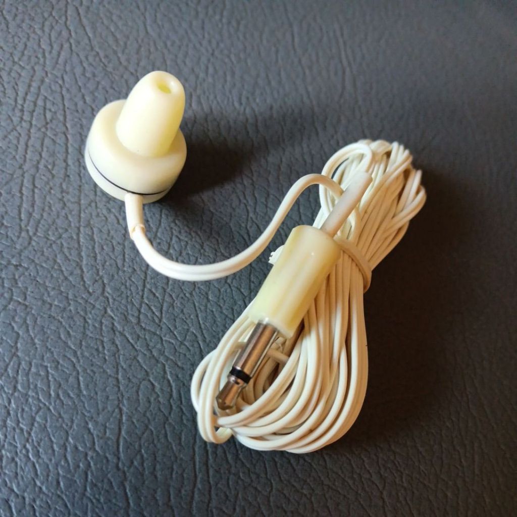 Earphone radio kristal mono 600 ohm jack 3,5 mm