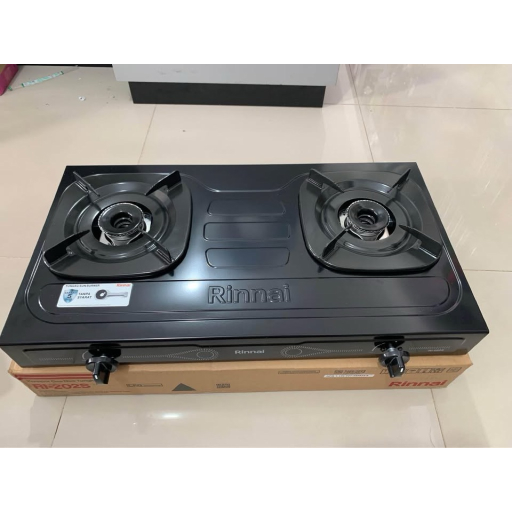 Kompor gas 2 tungku rinnai RI-202s/kompor gas 2 tungku /kompor RINNAI 2 tungku/kompor gas 2 tungku /