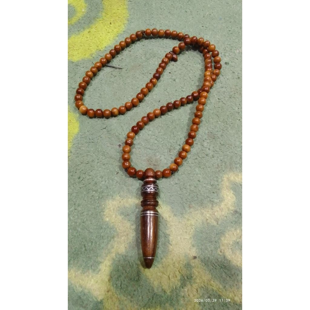 kalung kayu ulin manang 99 butir