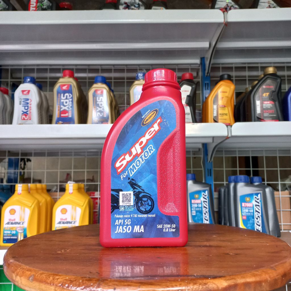 Oli MESRAN SUPER SAE 20W-50 BEBEK HONDA ORIGINAL