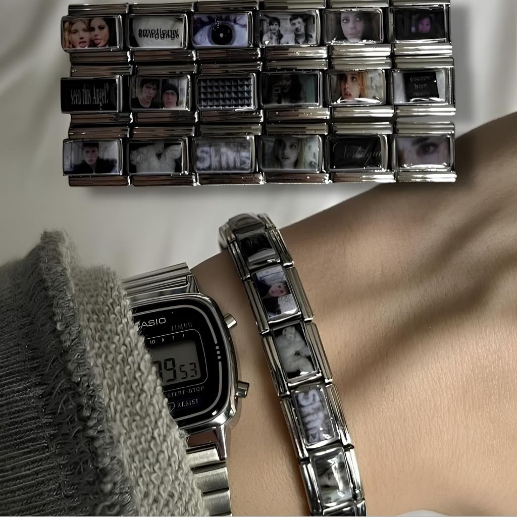 bracelet custom foto|Italian charm bracelet