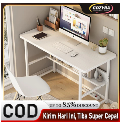 Meja Gaming / Meja Kantor / Damaindah Meja Belajar Kayu Set Kursi / Meja Belajar Minimalis / Meja Ke