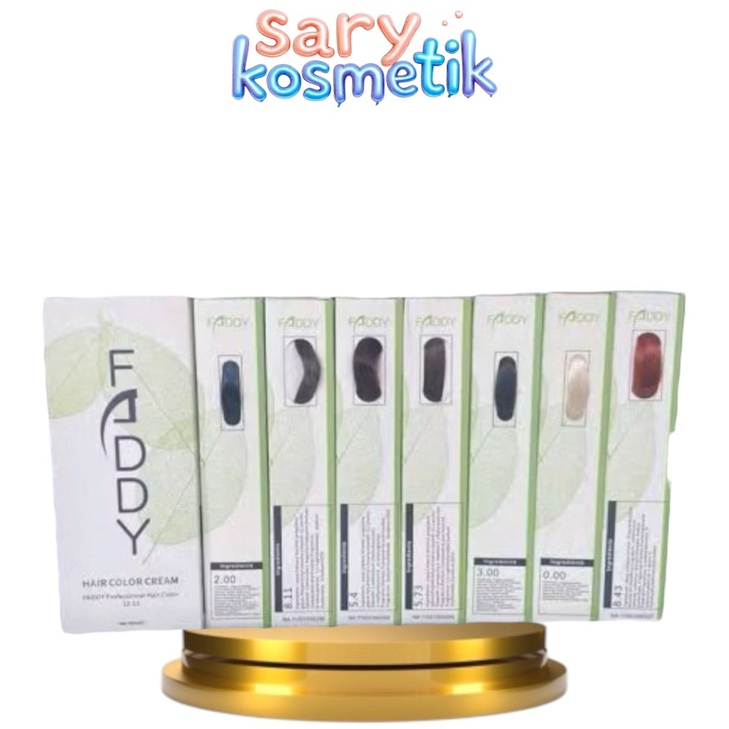 un_ FADDY hair color cream 2 x 100 ml - cat rambut premium