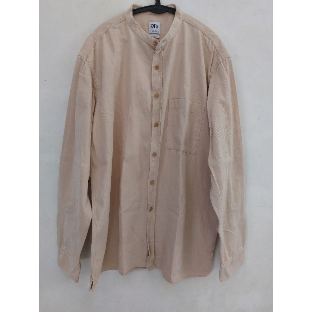 [detail lihat video] PRELOVED BAJU KEMEJA JEANS POLOS JUMBO PRIA  by ZARA MAN