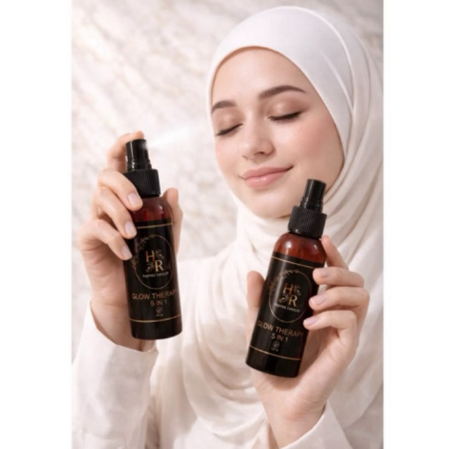 STOK BARU 1 BOTOL Face Mist Glow 5in1 Skincare ( Serum,Essence,Priming,Moisturizing,Calming ) by Ham