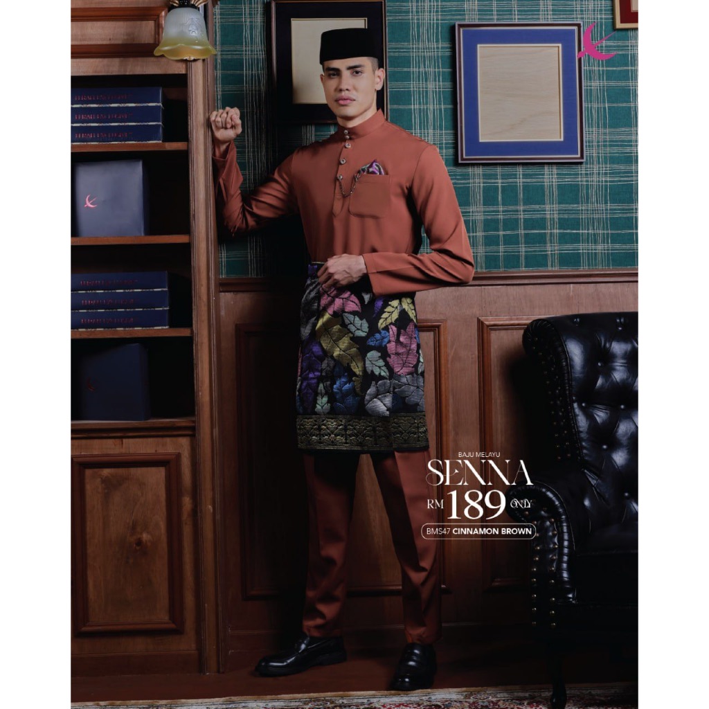 Elrah Exclusive- Senna- 2025 -Baju Kurung Laki