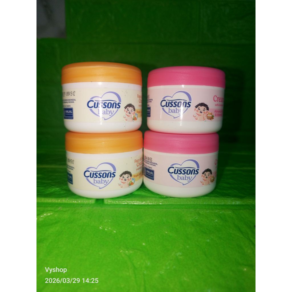 (50gr)  Cussons Baby Cream Wajah & Tubuh Bayi50gr