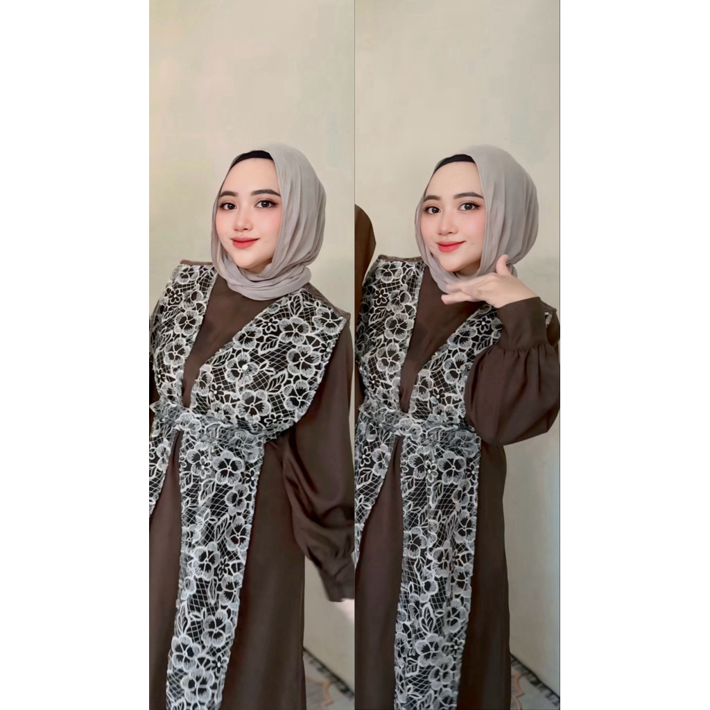 dress raya mahogany preloved