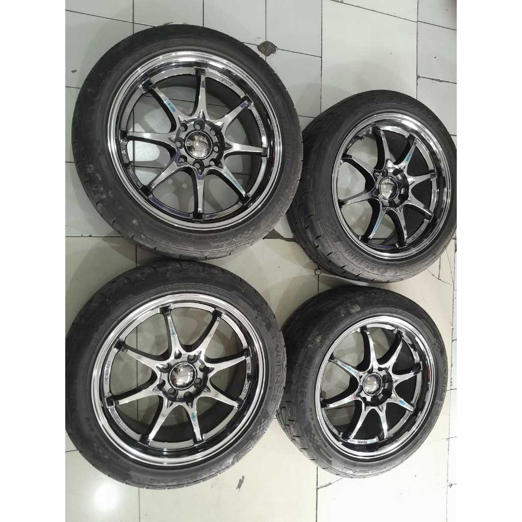 Velg MOBIL SECOND RACING CE28 R16 4X100 4X114+BAN 195 50 RING 16 CITY JAZZ AVANZA XENIA BRIO DLL