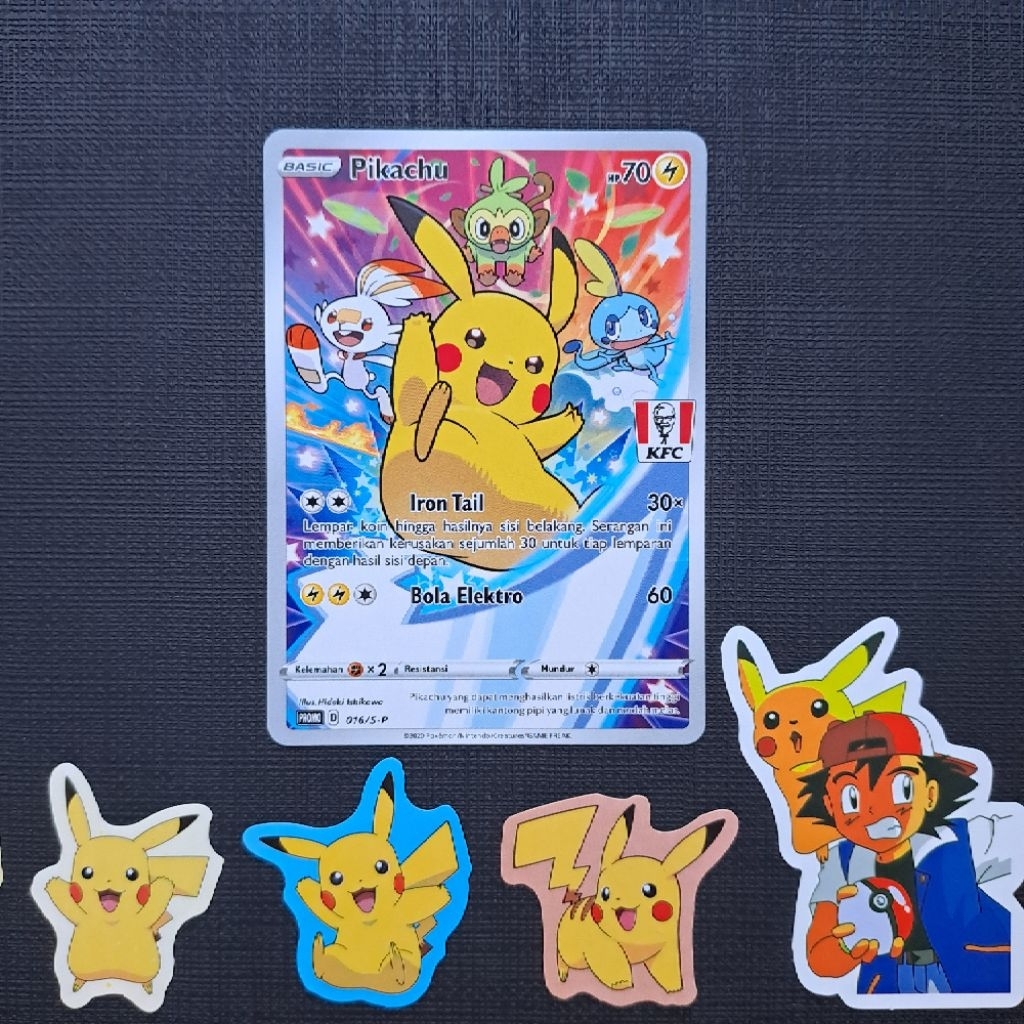 KARTU POKEMON PIKACHU PROMO KFC