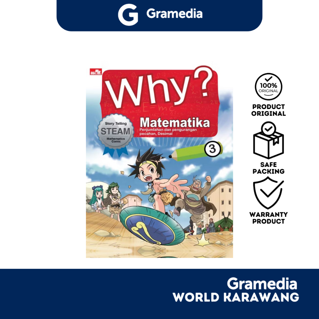Gramedia Karawang - Educational comic - Why? Matematika 3 - Elex Media Komputindo