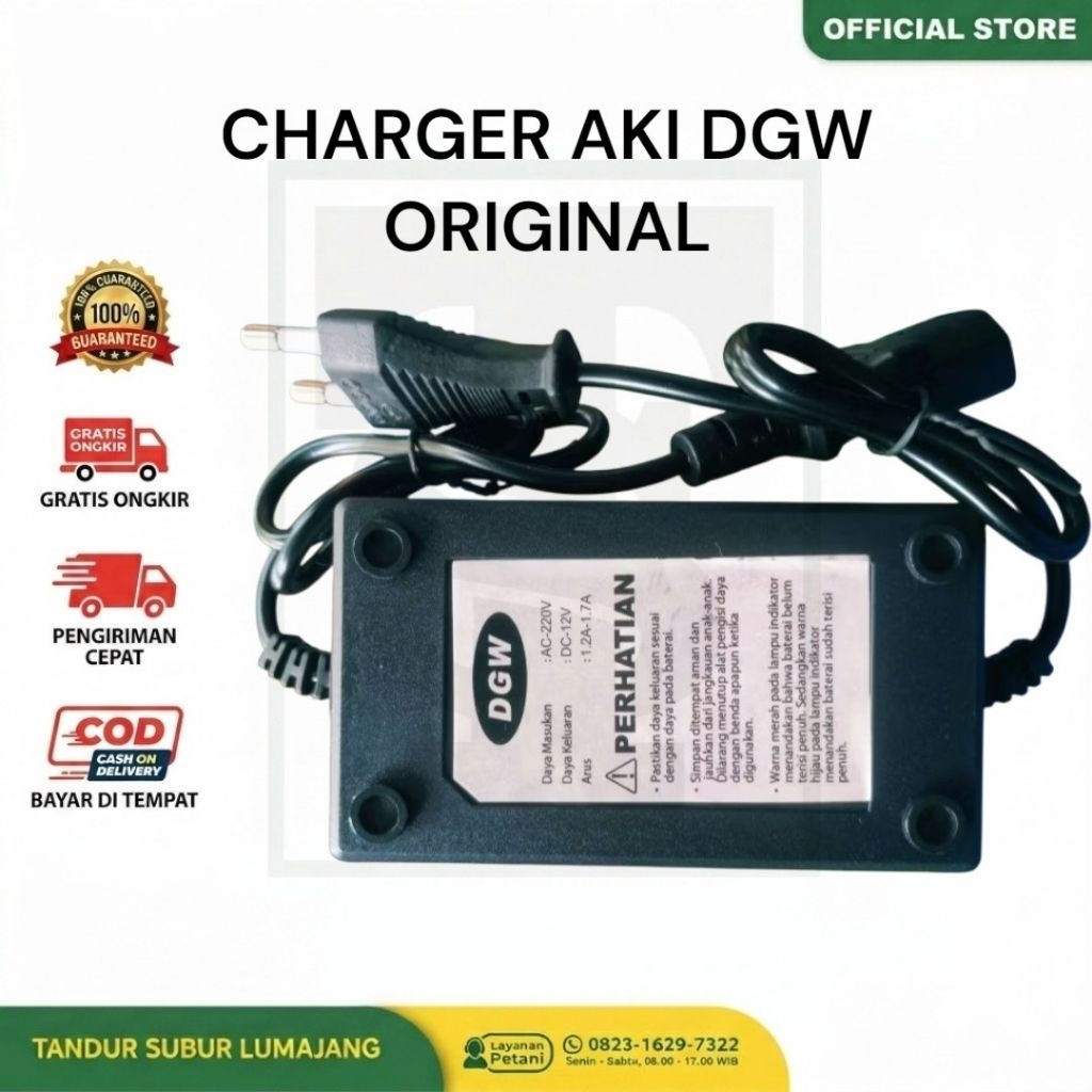 Charger Tangki Sprayer DGW Original DGW Cas Pompa Semprot Elektrik