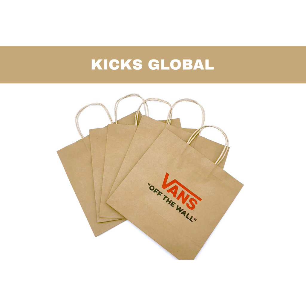 Paper Bag Vans Coklat Polos Paperbag Tote Bag Vans Tas Kertas Coklat Polos Vans