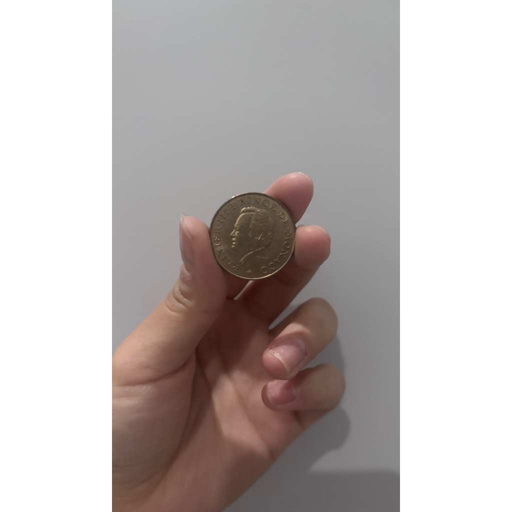 Koin Monaco 10 Francs thn 1977