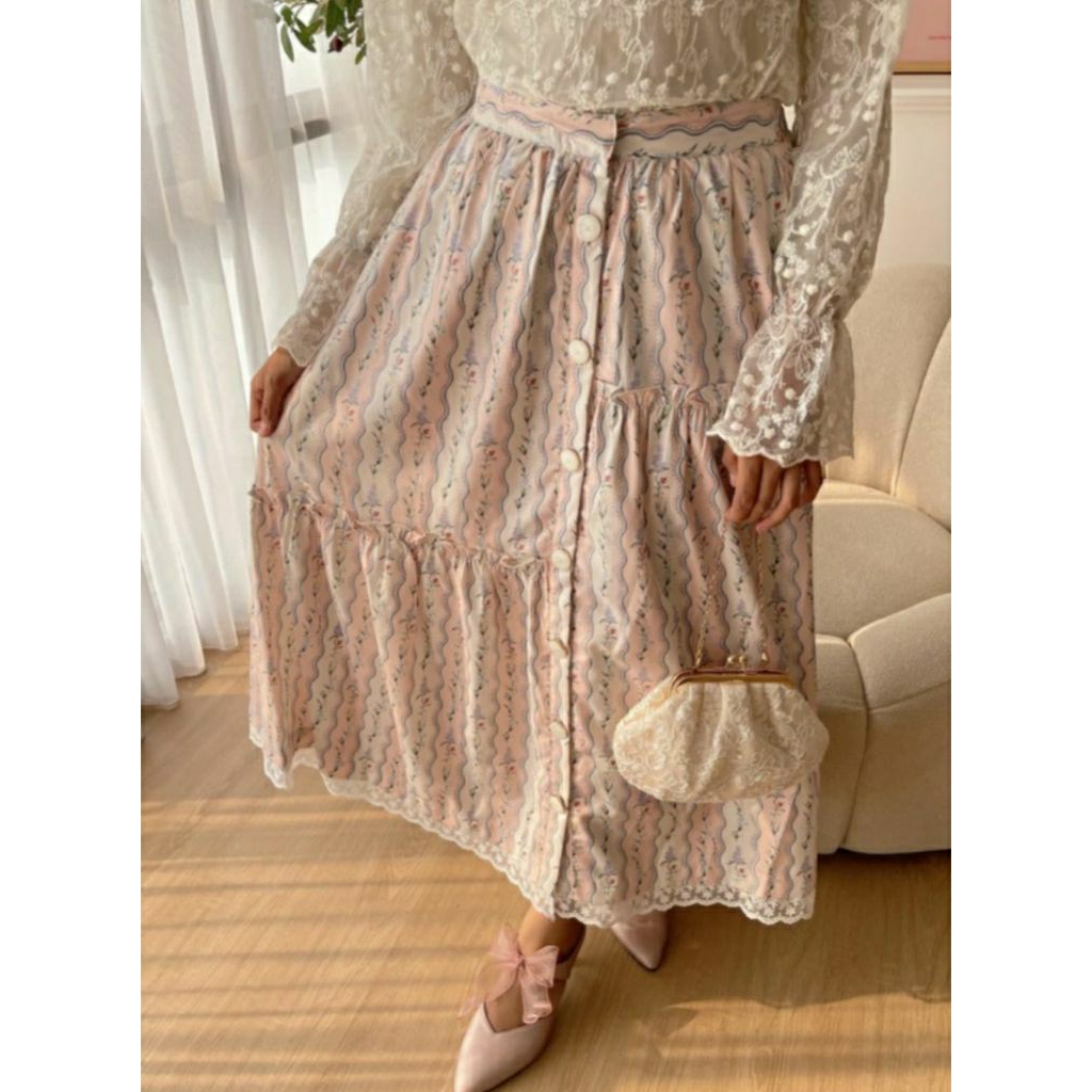 new with tag heidi skirt pink/preloved haidee orlin/Preloved Dress/Preloved Tunik/Haideeorlin/Haidee