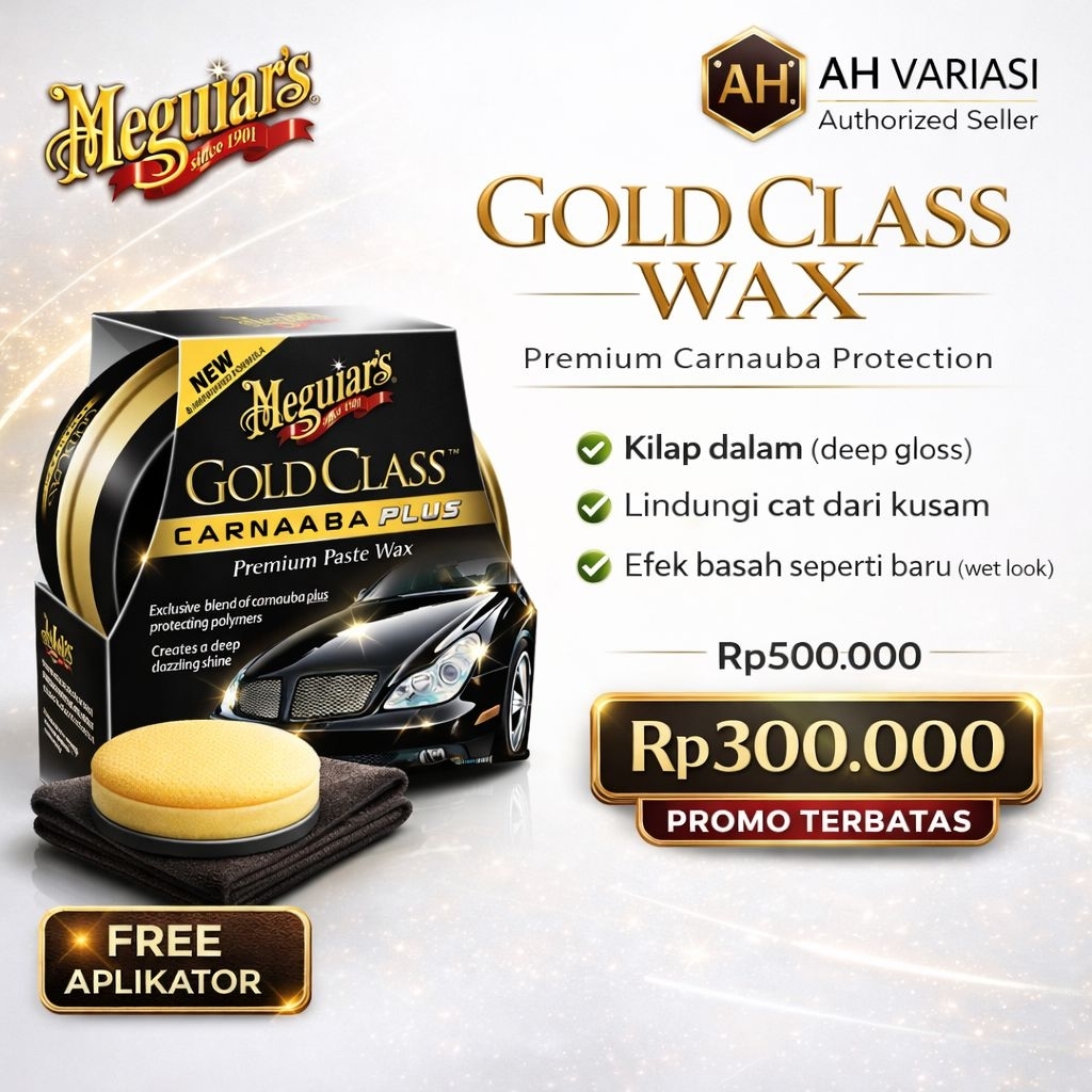 Meguiars Meguiar's Gold Class Carnauba Plus Premium Paste Wax 311gr Pengkilap Mobil