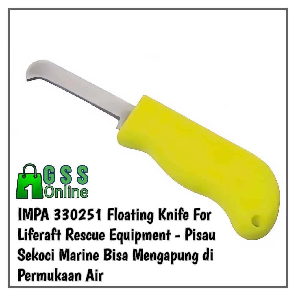 IMPA 330251 Floating Knife For Liferaft Rescue Equipment Pisau Sekoci Marine Mengapung di Permukaan 