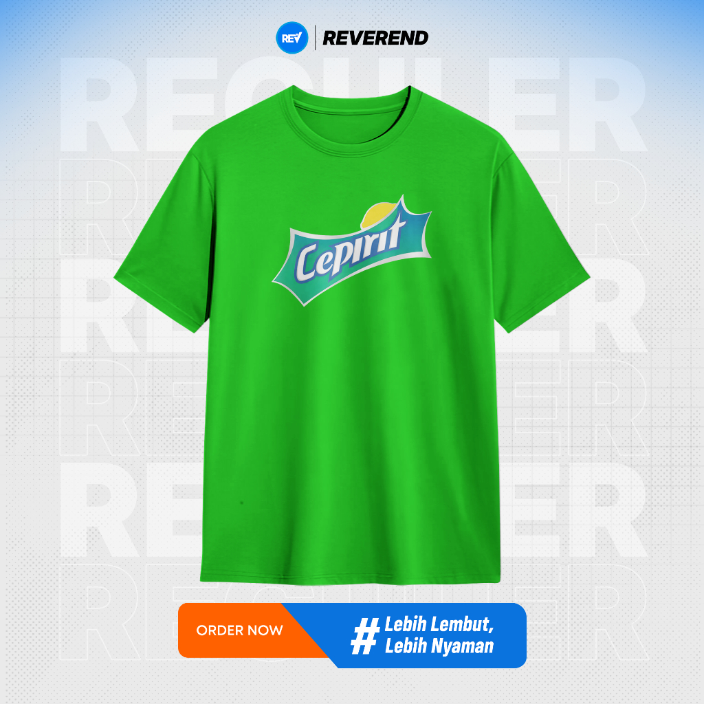 Kaos CEPIRIT Parodi Baju Distro Plesetan Sprite Combed 24s Lucu Big Size Pria Wanita