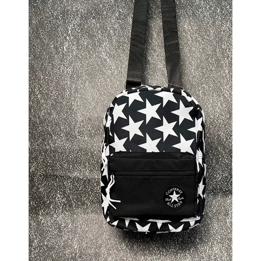 TAS RANSEL MINI ALL STAR 2 GO MOTIF BLACK STAR ORIGINAL BLACK BACKPACK / RANSEL MINI BEST SELLER BIS
