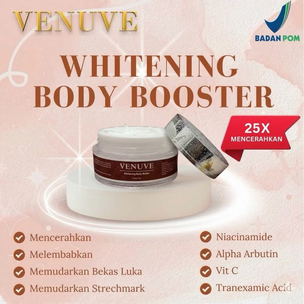 (ALL VENUVE) Bibit pemutih Badan 25X Mencerahkan | Bibit Pemutih BPOM | Pemutih Badan Bpom