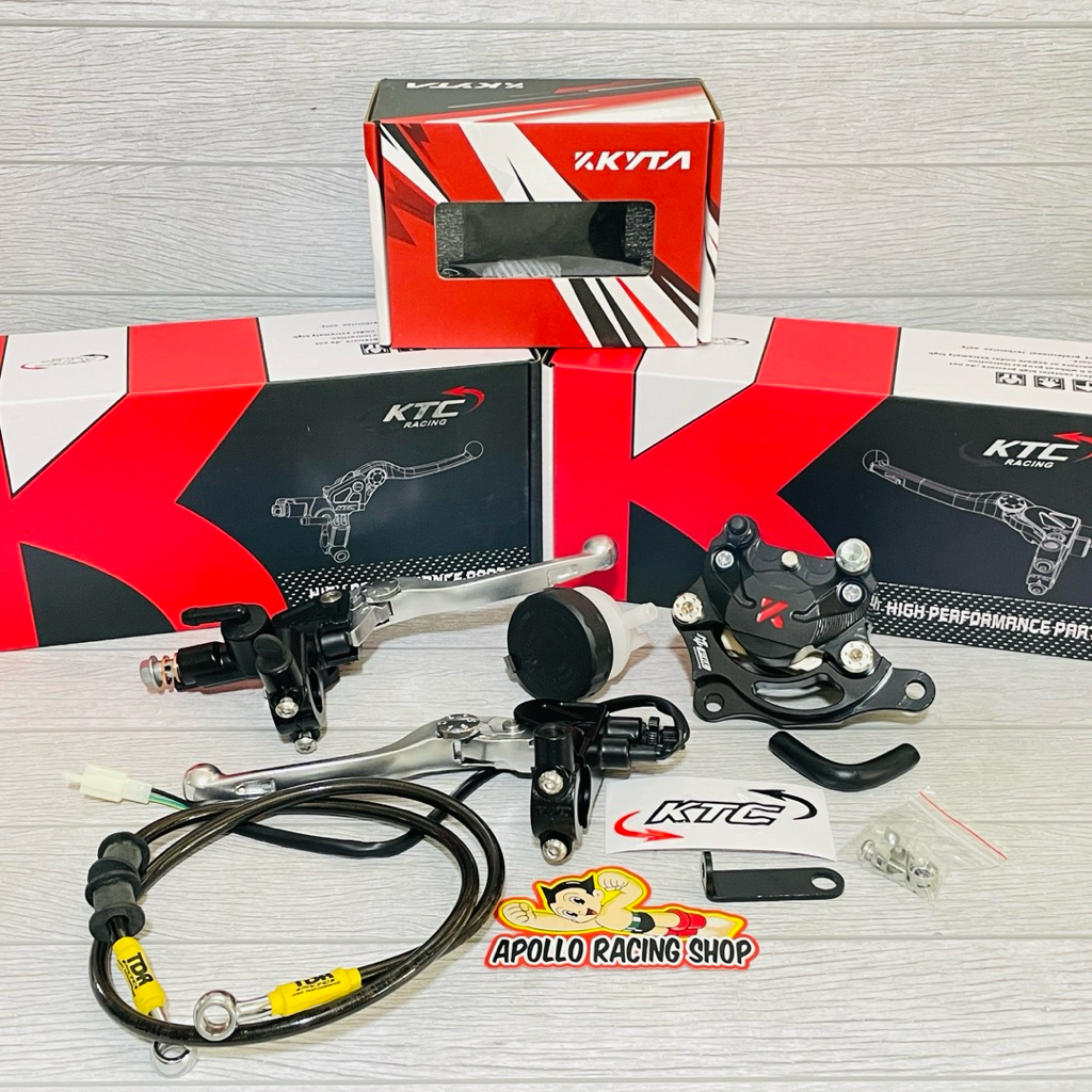 PAKETAN MASTER REM KTC TREK KALIPER KTC 2P 220MM MIO SMILE MIO SOUL FINO OLD VARIO 125 VARIO 150 VAR