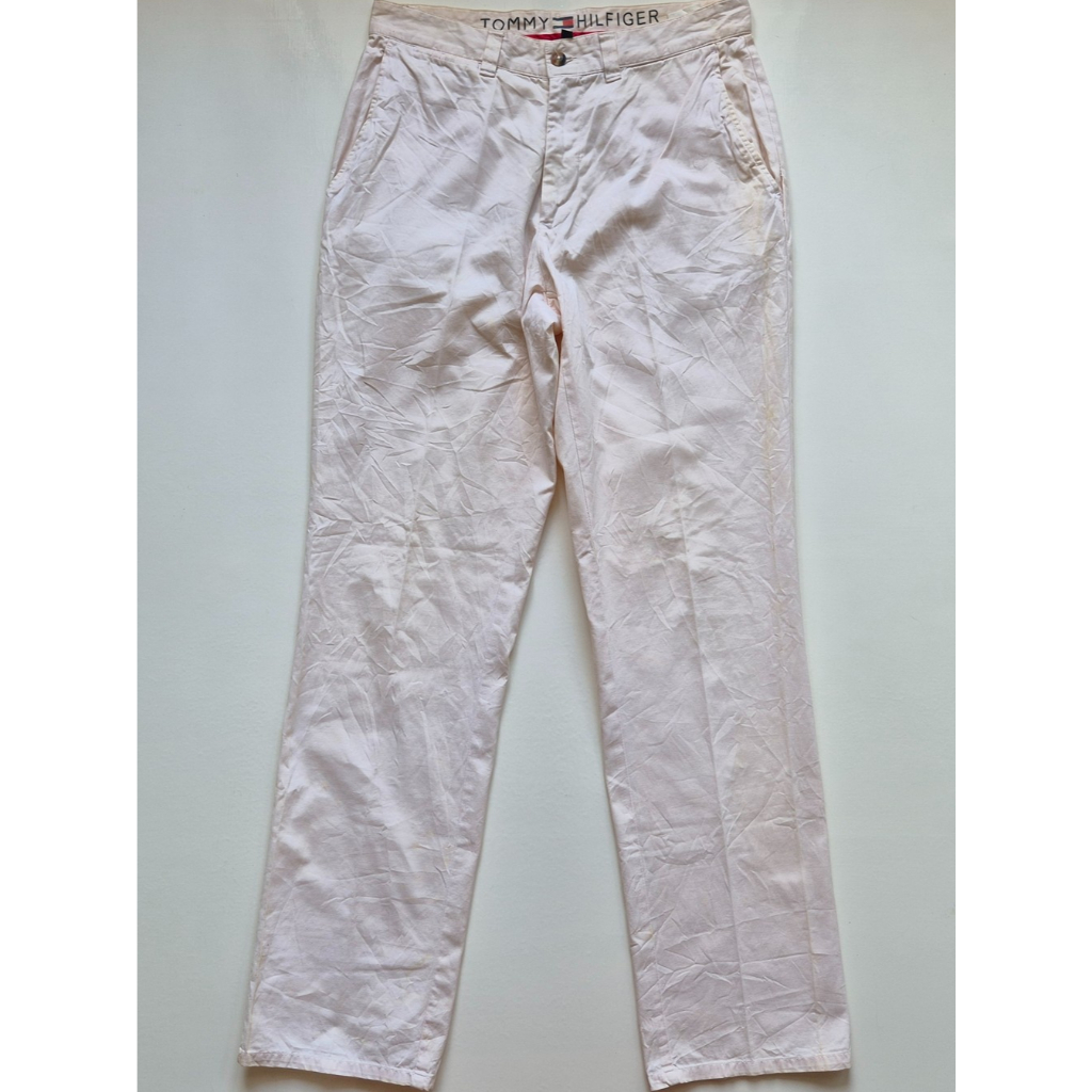 TOMMY HILFIGER Straight Fit Chino Pants Celana Panjang Chinos Pria Size 30