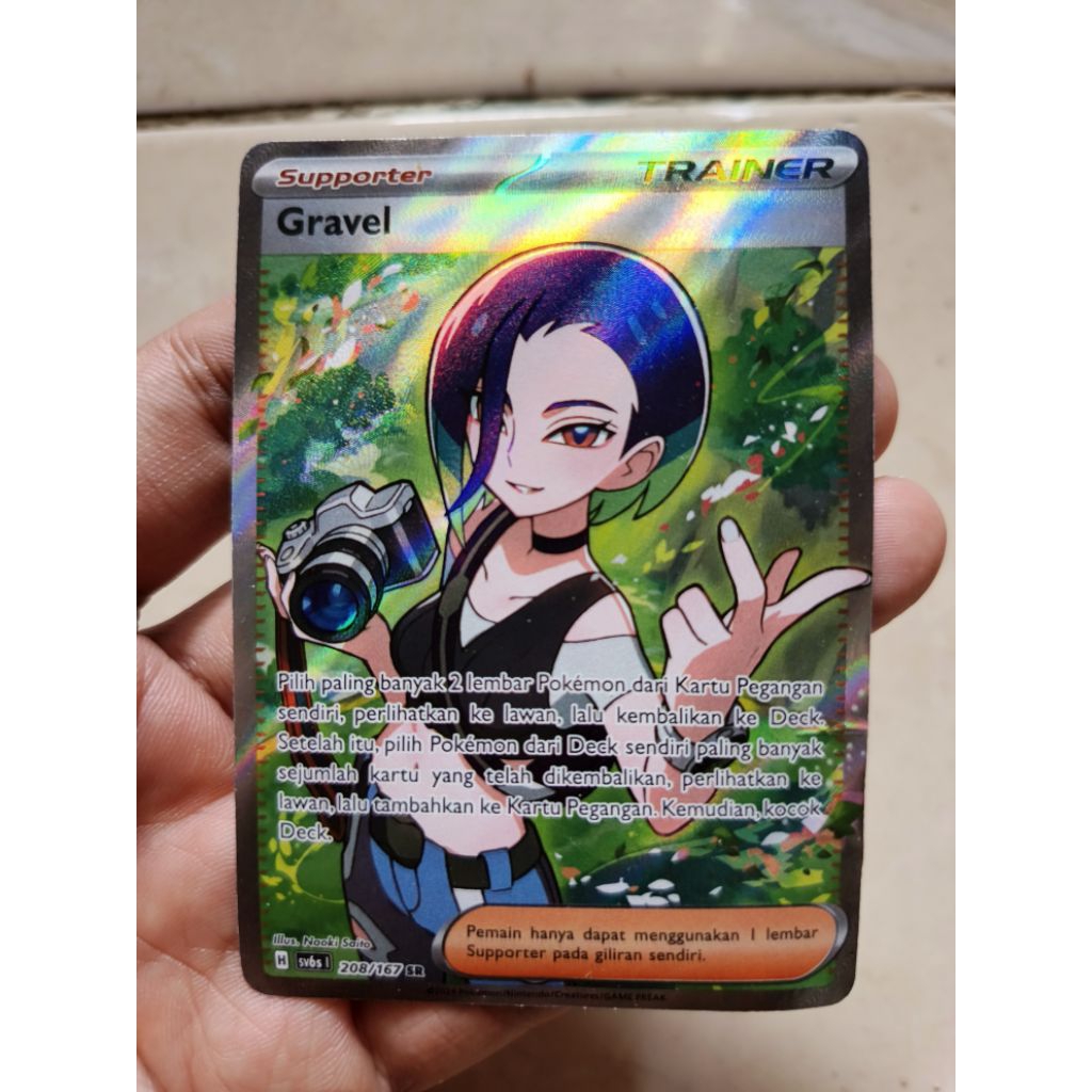 Gravel 208/167 SR Kartu Pokemon Original