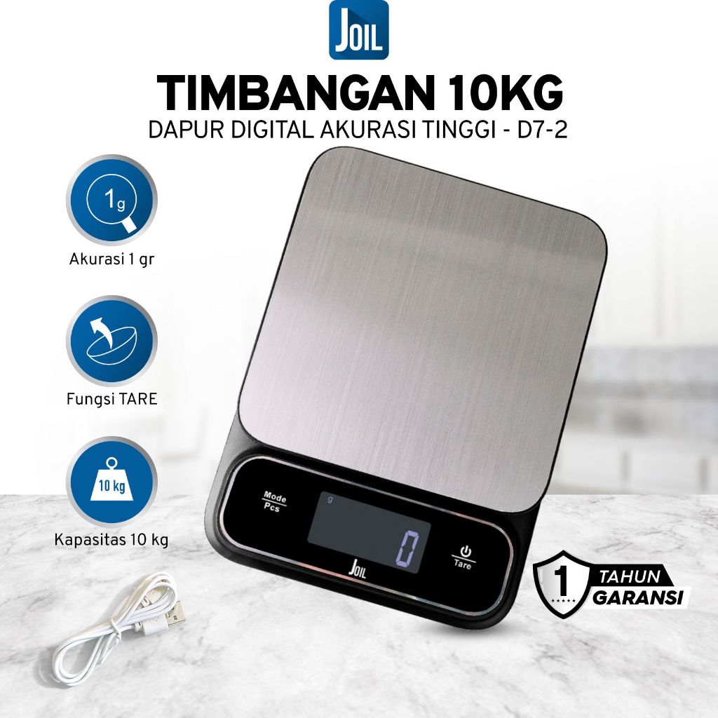 Joil D7 Timbangan Dapur Digital Waterproof