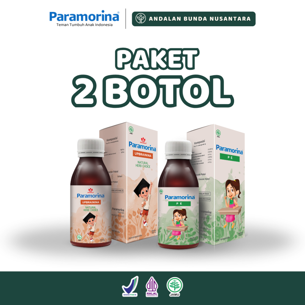 [2 botol] Paramorina Madu Herbal Membantu Anak Lancar Bicara dan Nafsu Makan - 100ML