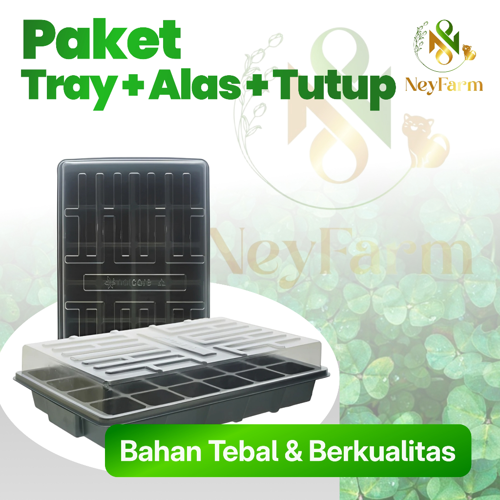 Paket Tray Semai Alas Tray Cover Tutup Tray Semai - Tray Semai