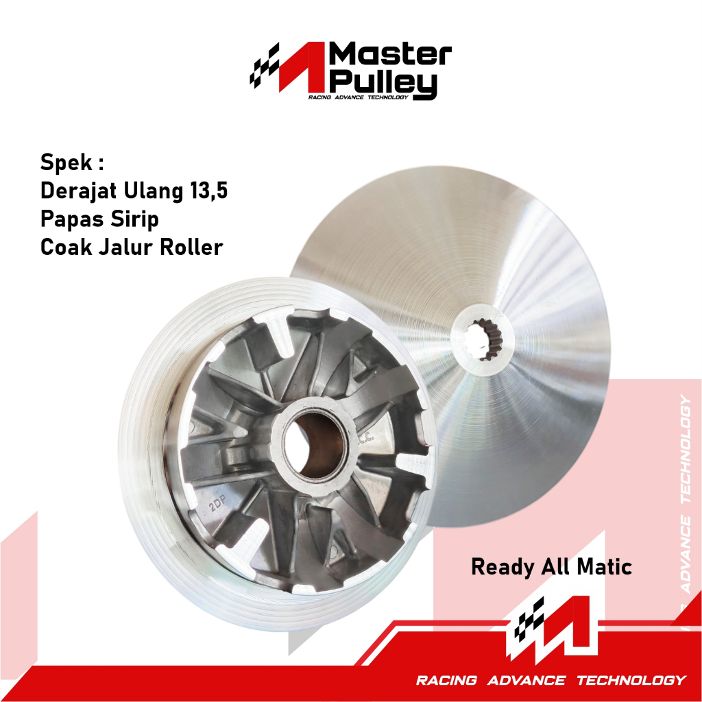 RUMAH ROLLER PLUS KIPAS CUSTOM MATER PULLEY  UNTUK SEGALA MOTOR MATIC | PULY DEPAN FULL BUBUT REQUES