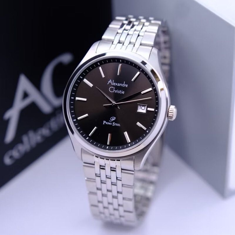 Jam Tangan Pria  Alexandre Christie Primo Steel ACF 1040
