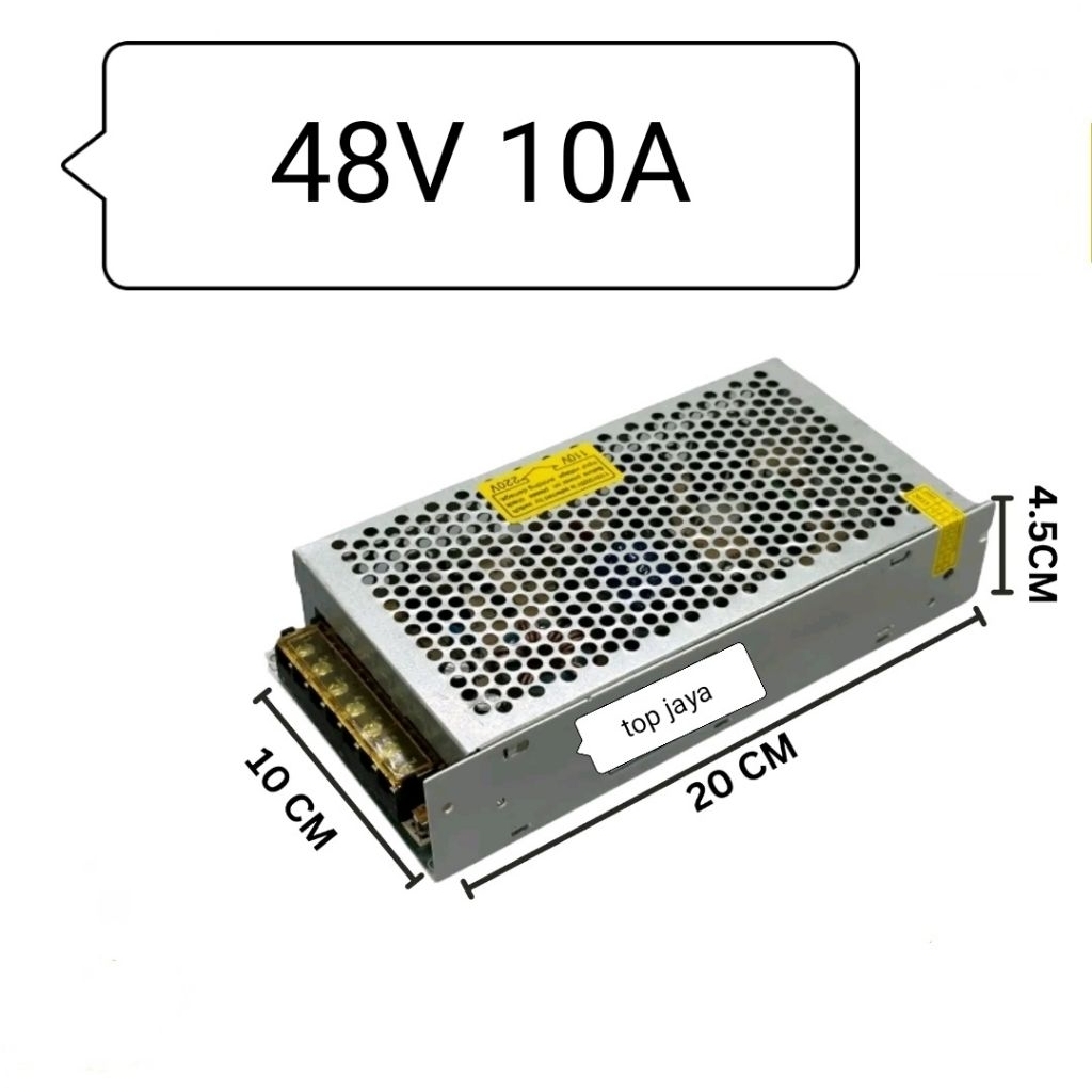 48V Switching Power Supply PSU 48V 10A High Quality, 48 Volt 10 Ampere Jaring Adaptor SMPS