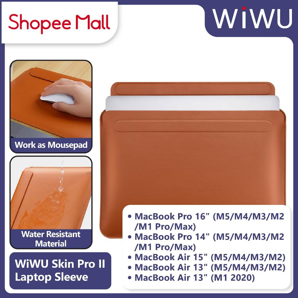 WiWU Laptop Sleeve Skin Pro II Leather MacBook Air 13" / Air 15" / Pro 14" / 16" M5/M4/M3/M2/M1 Pro/