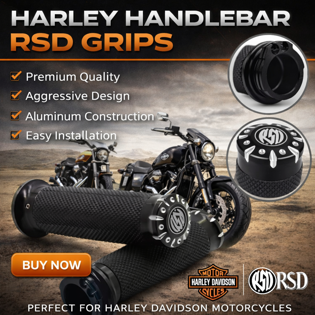 Handlebar Handle Bar Grip Stang Setang Motor Harley RSD  Sportster Chopper Custom Aluminium Premium