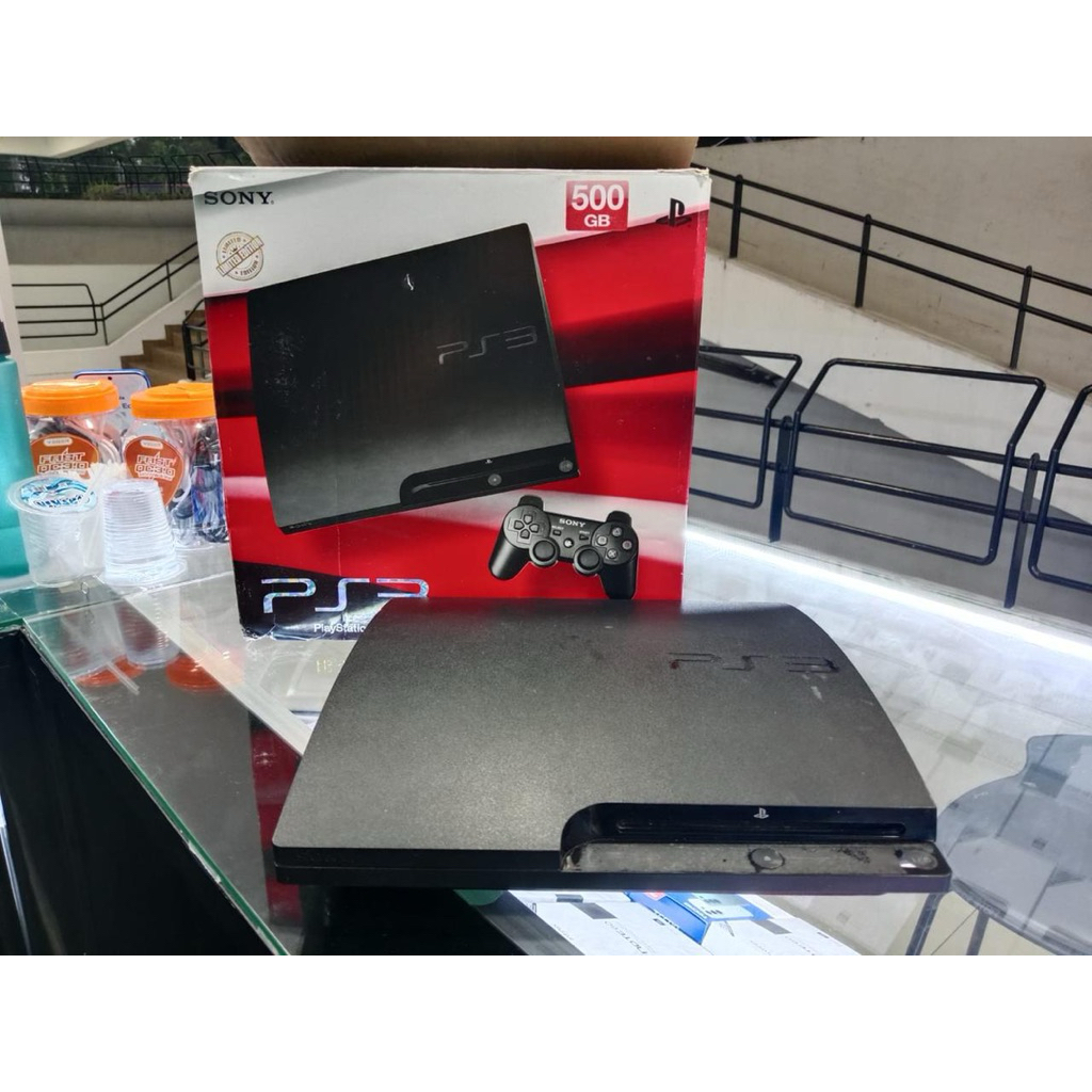 Ps 3 Slim 500gb Fulset stik 1 seri 3000 game ada 11