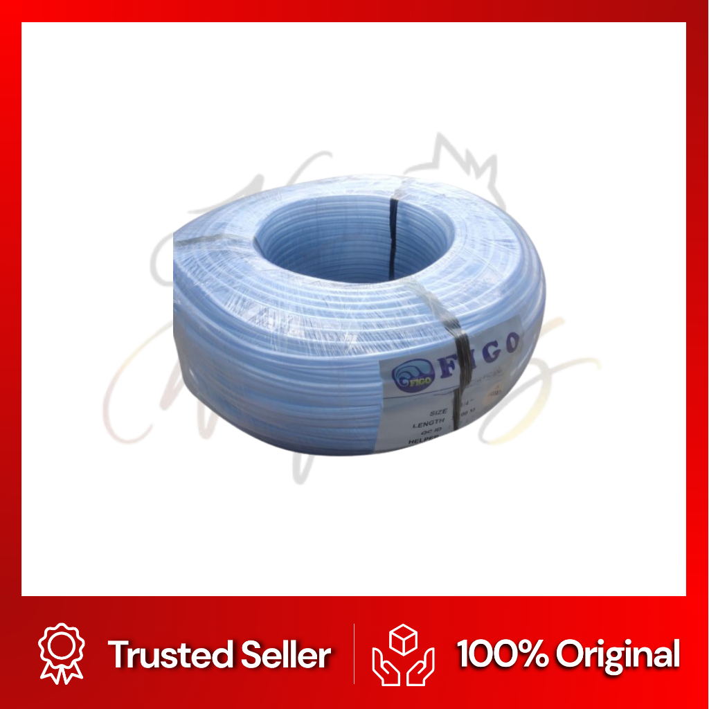 Selang Bening 1/2 Inch Merk Figo Tebal Dan Elastis / Selang 1/2"