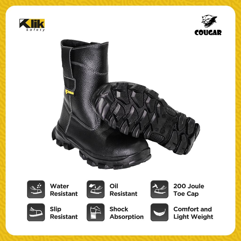 SEPATU BOOT SAFETY COUGAR ALPHA ANTI SLIP