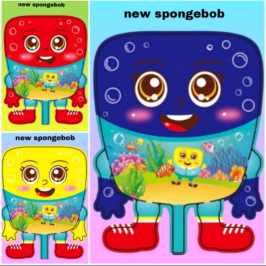 balon karakter spongbob new balon karakter/balon gas/balon terbang