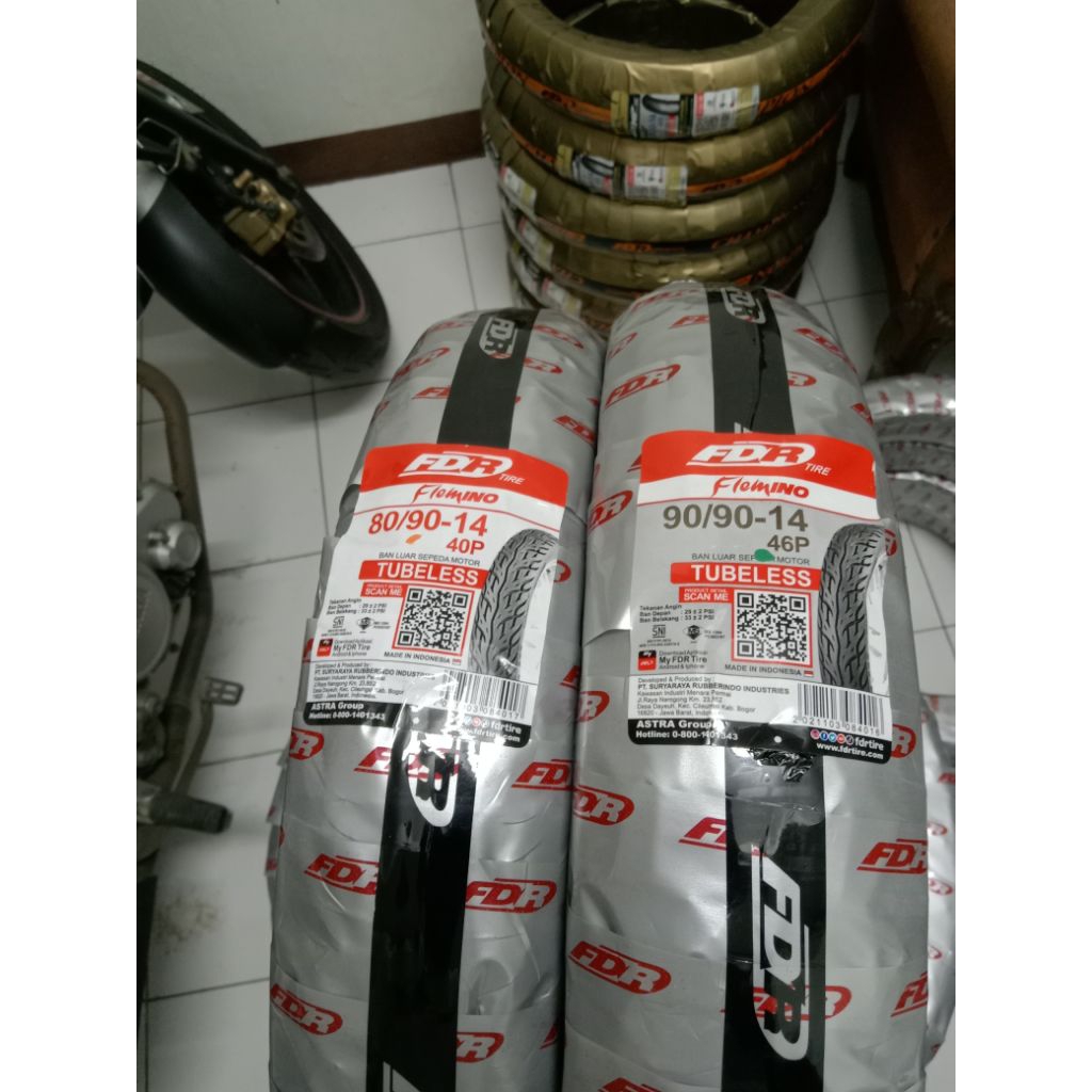 BAN FDR 80/90-14 & 90/90-14 FLEMINO TUBELESS