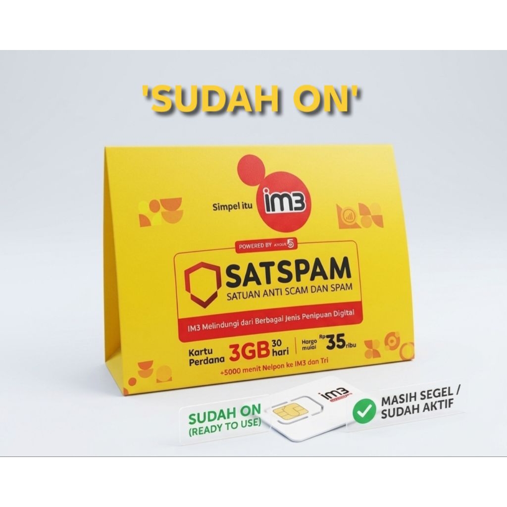 Kartu Perdana Indosat IM3 | Siap pakai "ON"